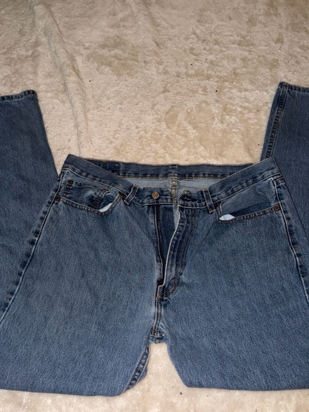 Levi's Men's Dark Blue Relaxed Fit Jeans